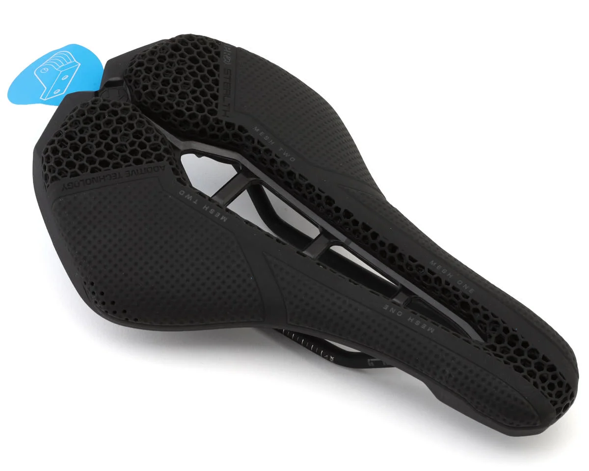 PRO Stealth 3D Performance Saddle (Black) (Stainless Steel Rails) (152mm)